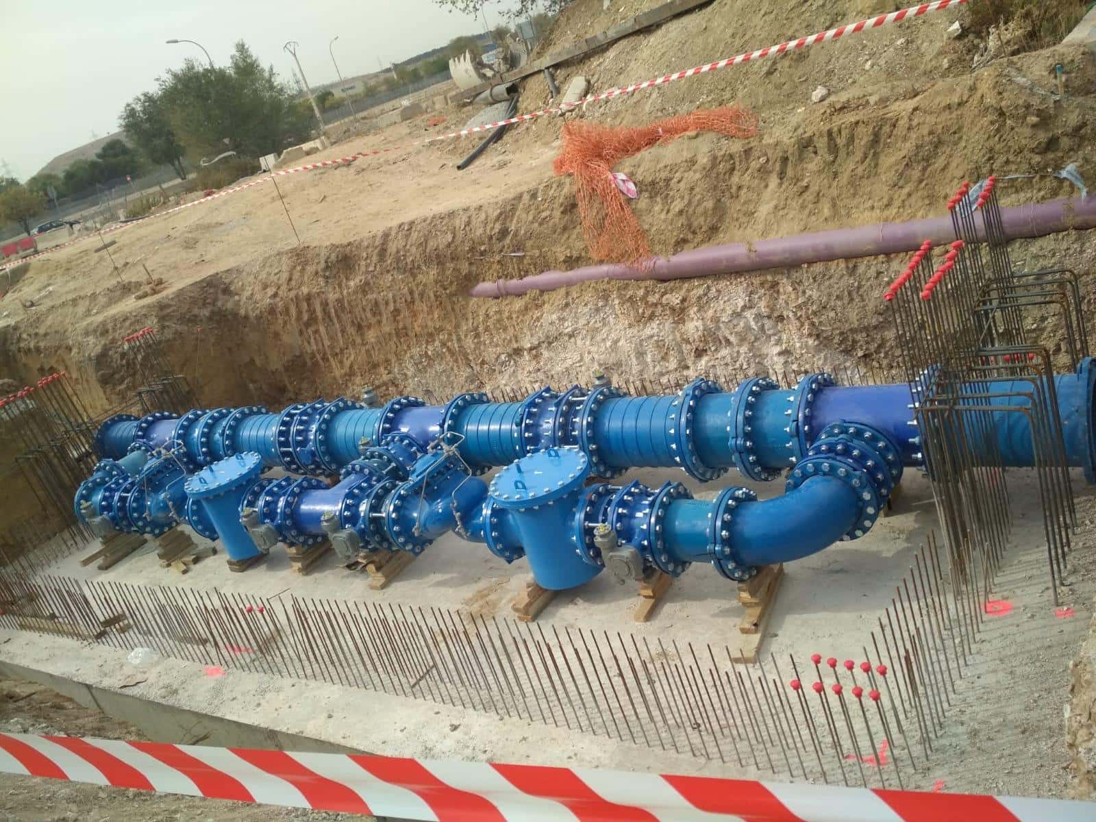 Instalación de hidrantes contraincendios